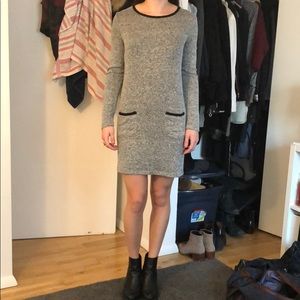 Light gray dress with pockets from Francescas